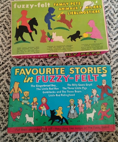 Vintage fuzzy felt 1970s - vintage,