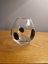 Handblown glass vase with