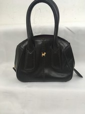 Radley Small Brown Leather Handbag Double Ended Zip Double Handle (H12)