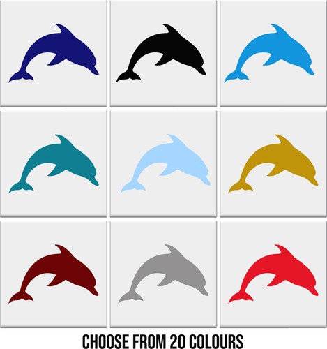 Bathroom tile stickers - bathroom, dolphin