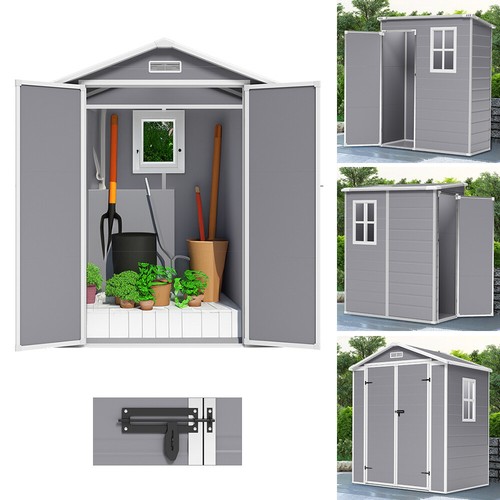 8x4 6x4 large plastic shed - 8x4,