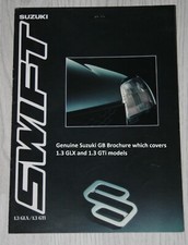 Suzuki Swift 1.3GLX 1.3GTi UK sales brochure