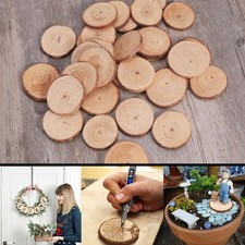 1-120PCS Wood Slices Round
