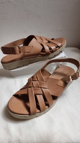 Papaya matalan leather woven - papaya,