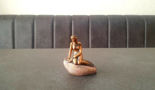 Vintage mermaid sitting a - mermaid, on