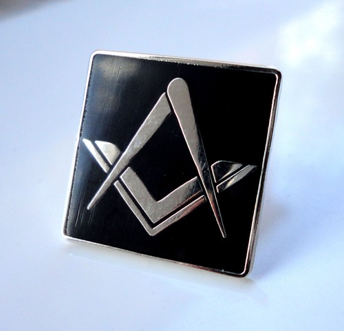 Formal freemason pin badge - freemason,