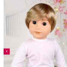 18 inch doll wig short paco