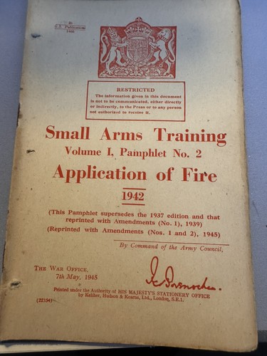 Small arms training - arms, volume