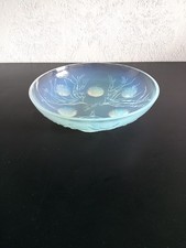 Vintage Strong Opalescent Sabino Oursins Bowl Full Set of Marks Art Deco