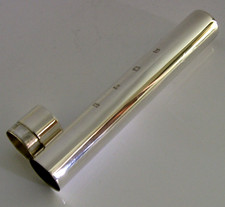 STERLING SILVER CIGAR TUBE CASE BOX ENGLISH 1997