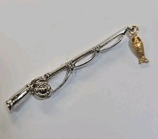 AVON Fishing Rod Brooch Pin w/