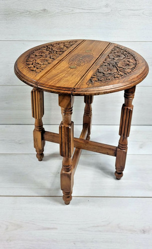 Vintage indian carved wooden - vintage,