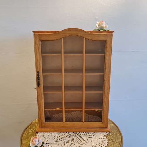 Vintage curio display - vintage, cabinet