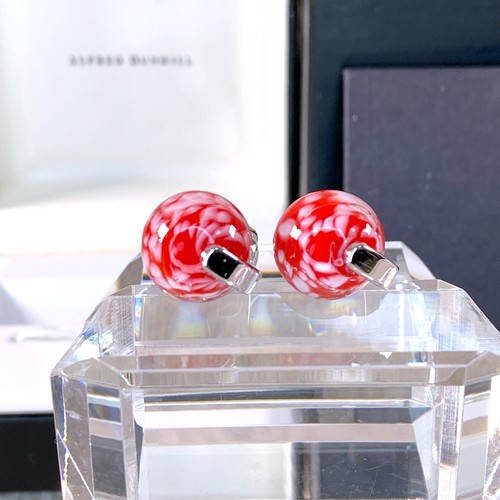Dunhill cufflinks red - red, spinning
