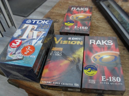 Video tapes unused sealed - tapes,