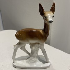 Vintage Porcelain Deer Figurine