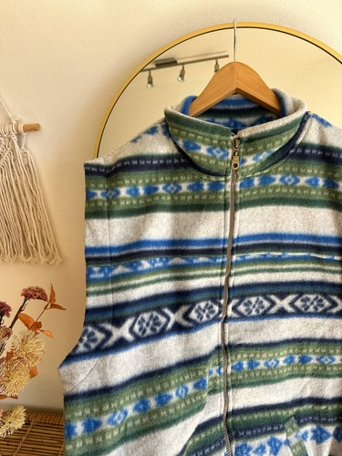 Vintage fleece vest aztec - vintage,