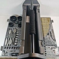 Laser Drill Accessory Kit Drill Bit Set Hole Saw Drill Bits - 68 Piece + Toolbox