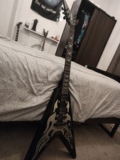 2004 Washburn Dime V Pro - Flame Graphic - Dimebag Darrell Signature Guitar