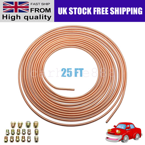 Flexible copper brake pipe - copper,