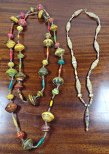 2xRecycled Rolled Paper Bead