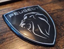 Peugeot Badge Black And Silver