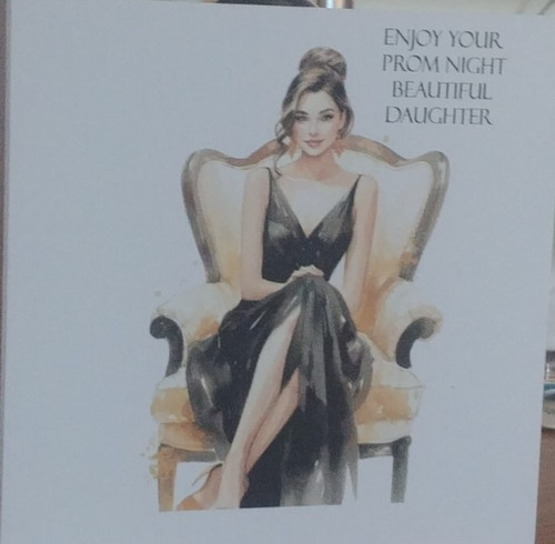 Handmade prom card - handmade,