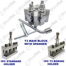 T3 Quick Change Tool Post Main Block With Holders For Harrison Colchester