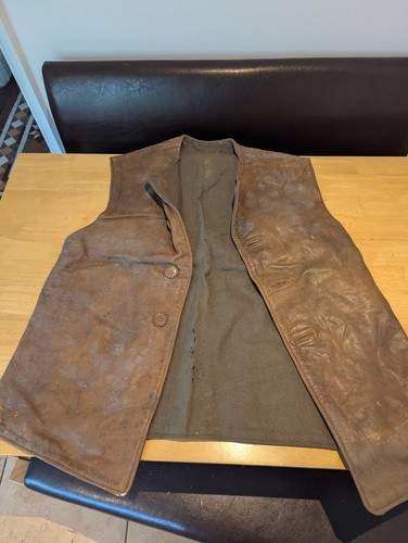 Ww2 brown leather jerkin s - ww2,