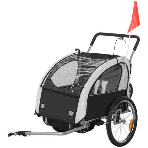 Homcom seat bike trailer - homcom,
