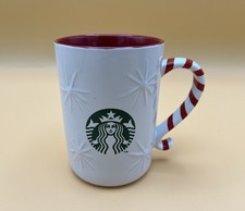 Starbucks Mug 2015 Christmas Edition Candy Cane Large Cup 500 ml Straight