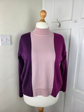 JAEGER Pink Purple Mock Neck