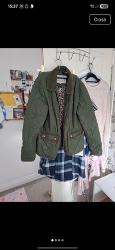 Jack wills green - coat, size