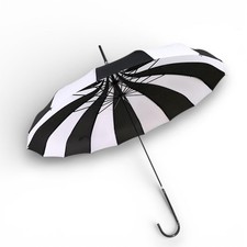 Ro Rox Striped Gothic Umbrella