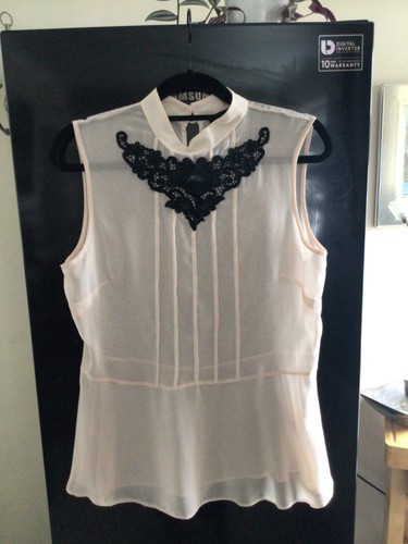 Pale pink sleeveless pintucked - pale,
