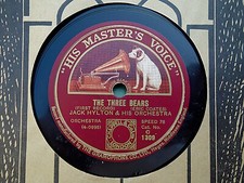 JACK HYLTON - The Three Bears 12" 78 rpm disc (A+)