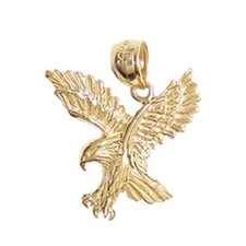 New 14k Yellow Gold Eagle