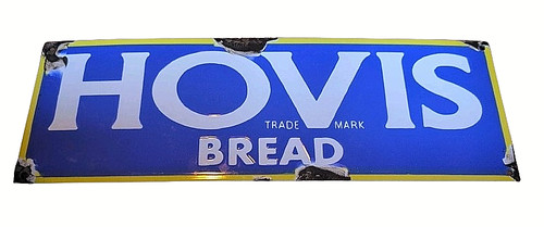 Hovis enamel metal sign - enamel,