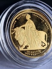 ~☆~  2019 Una and the Lion, Quarter Oz Gold Proof 24 Carat Sovereign Coin ~☆~