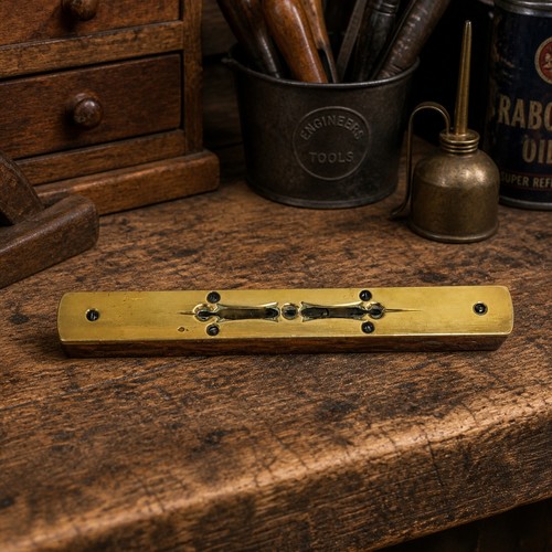 Antique wood brass spirit - antique,