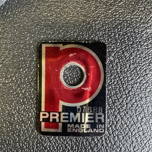 Vintage premier drum badge - premier,