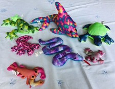 Sand Filled Animals  Bundle x 7 frogs, lizard, lobster, snake, turtle