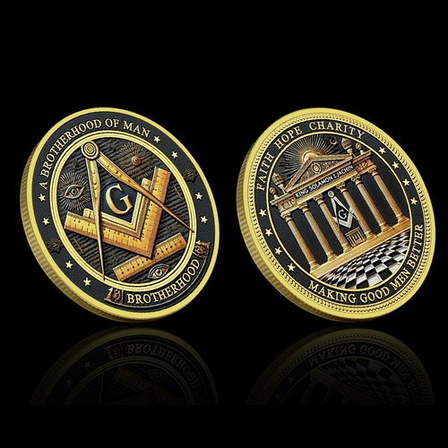 Freemason challenge coin - challenge,
