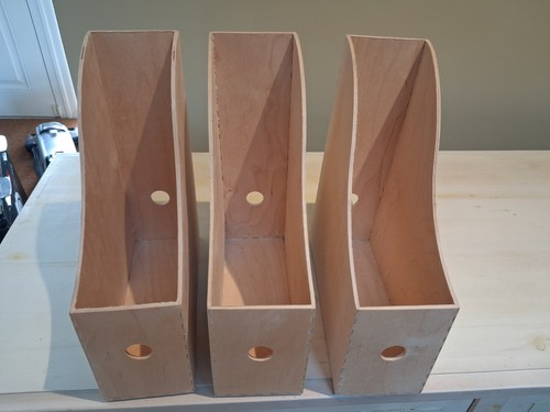 Ikea wooden magazine file - wooden,