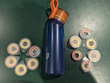 Air Up Water Bottle. 6 unopened pods, 6 open pods