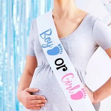Boy or Girl Gender Reveal Sash