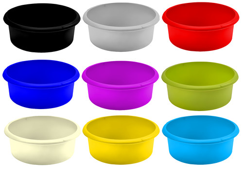Plastic round washing bowl - 8l,
