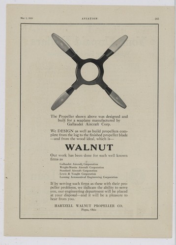 1919 hartzell walnut - hartzell,
