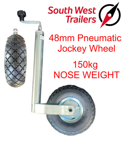 Pneumatic jockey wheel 48mm - pneumatic,