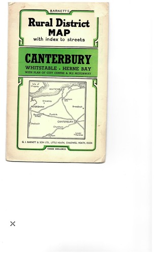 Canterbury rural district - rural, map